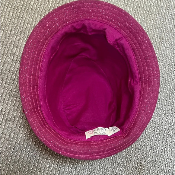 Children's Sparkly Pink Hat with Bow - Picture 3 of 5